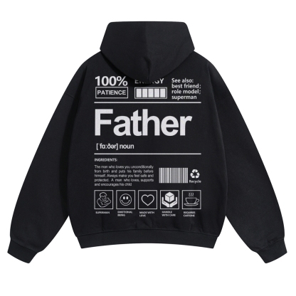 Father Unisex Casual  Prints Hoodie