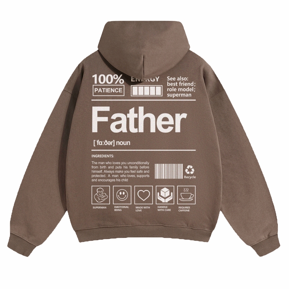 Father Unisex Casual Prints Hoodie