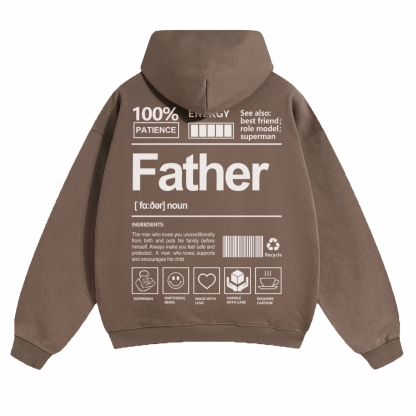 Father Unisex Casual  Prints Hoodie