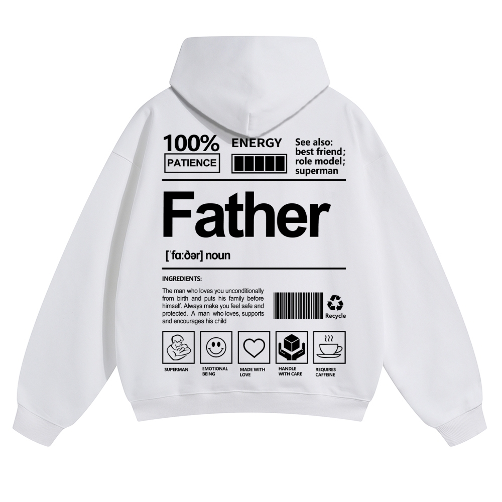 Father Unisex Casual Prints Hoodie