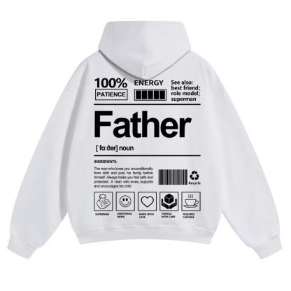 Father Unisex Casual  Prints Hoodie