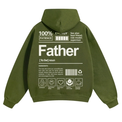 Father Unisex Casual  Prints Hoodie