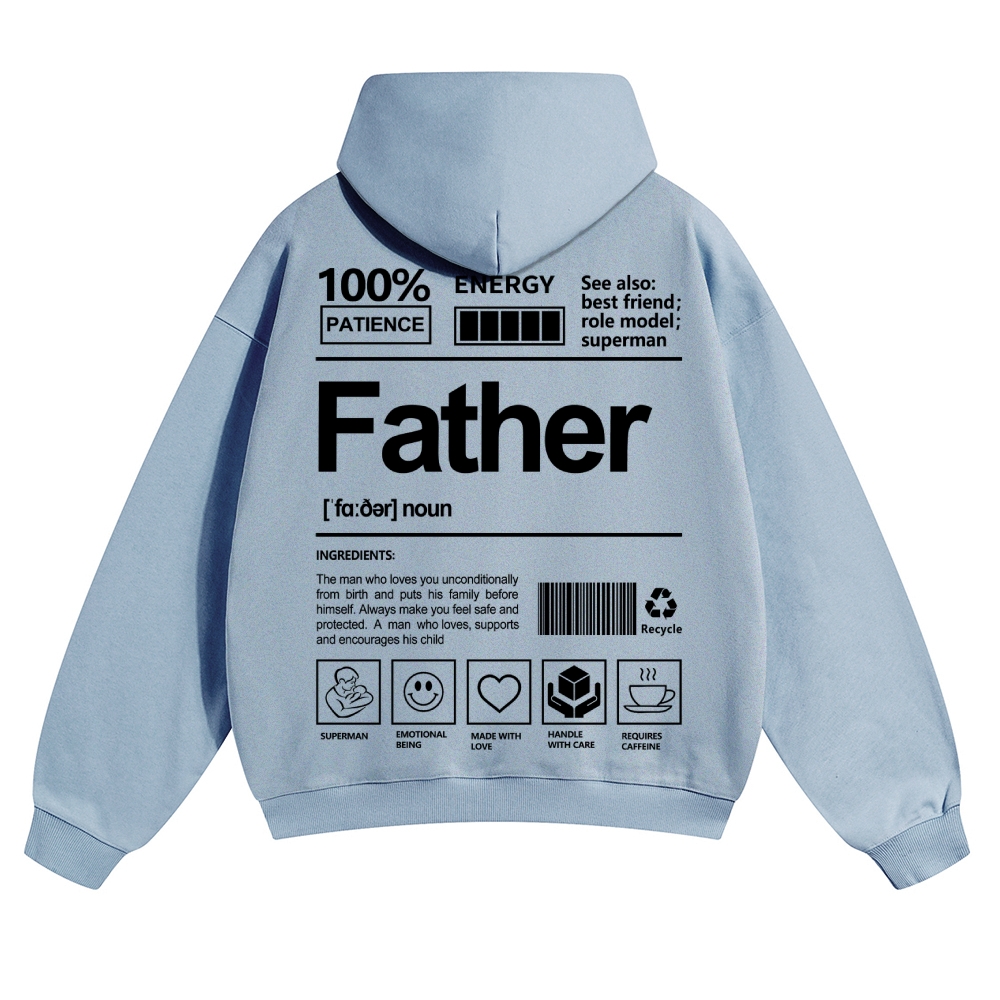 Father Unisex Casual  Prints Hoodie