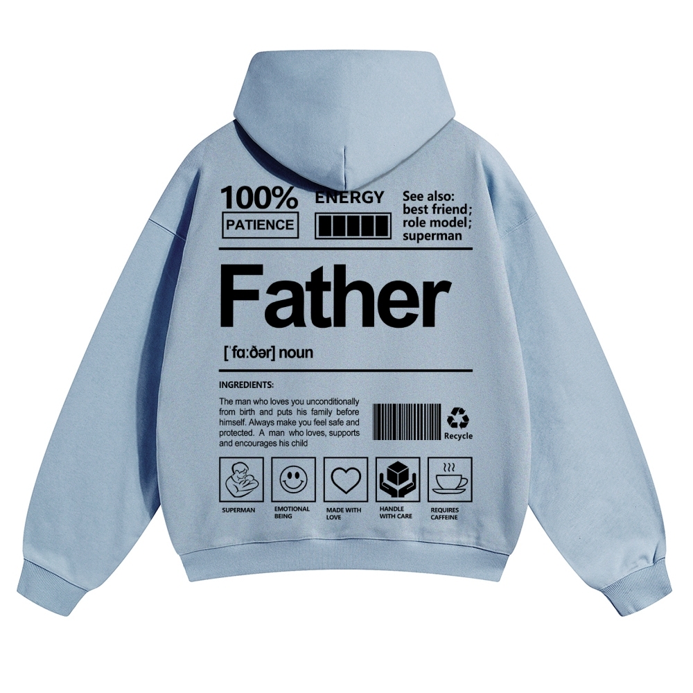 Father Unisex Casual Prints Hoodie