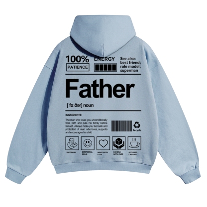 Father Unisex Casual  Prints Hoodie