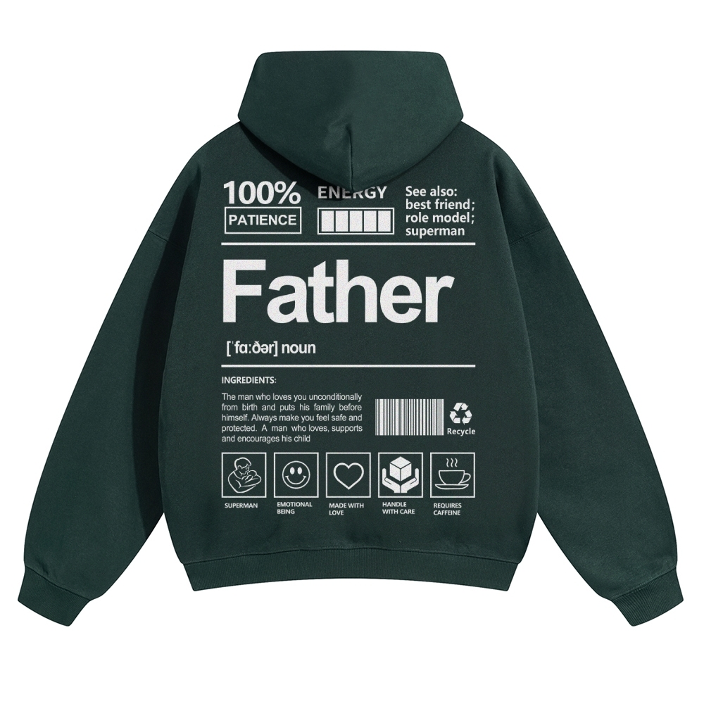 Father Unisex Casual Prints Hoodie