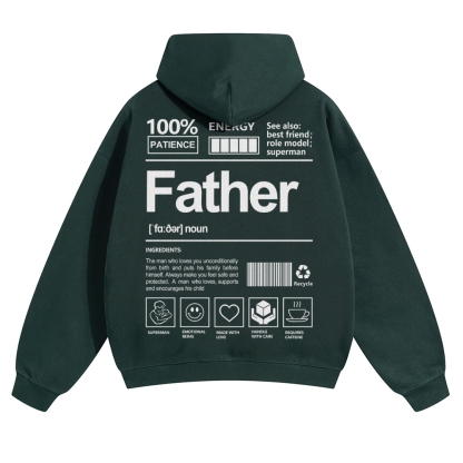 Father Unisex Casual  Prints Hoodie
