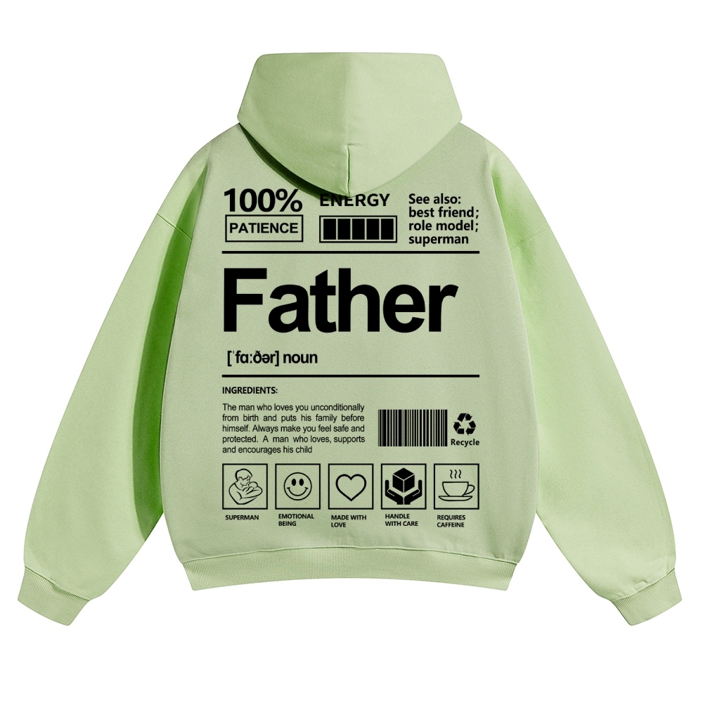 Father Unisex Casual Prints Hoodie