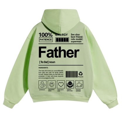 Father Unisex Casual  Prints Hoodie