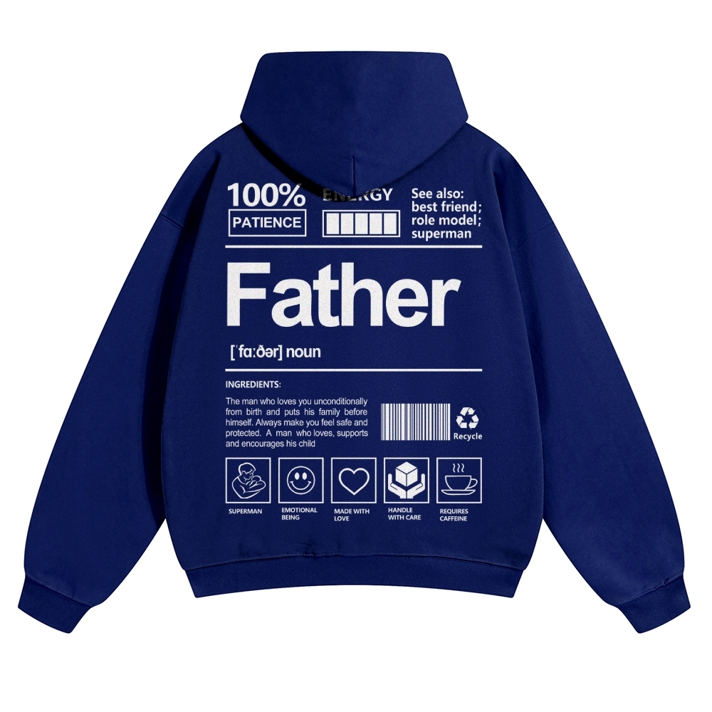 Father Unisex Casual Prints Hoodie