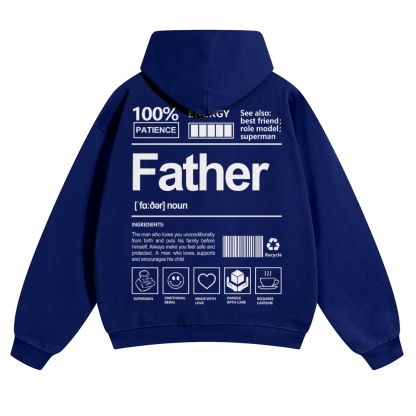 Father Unisex Casual  Prints Hoodie