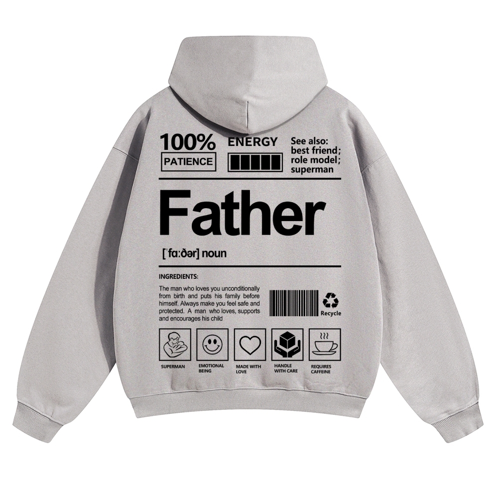 Father Unisex Casual Prints Hoodie