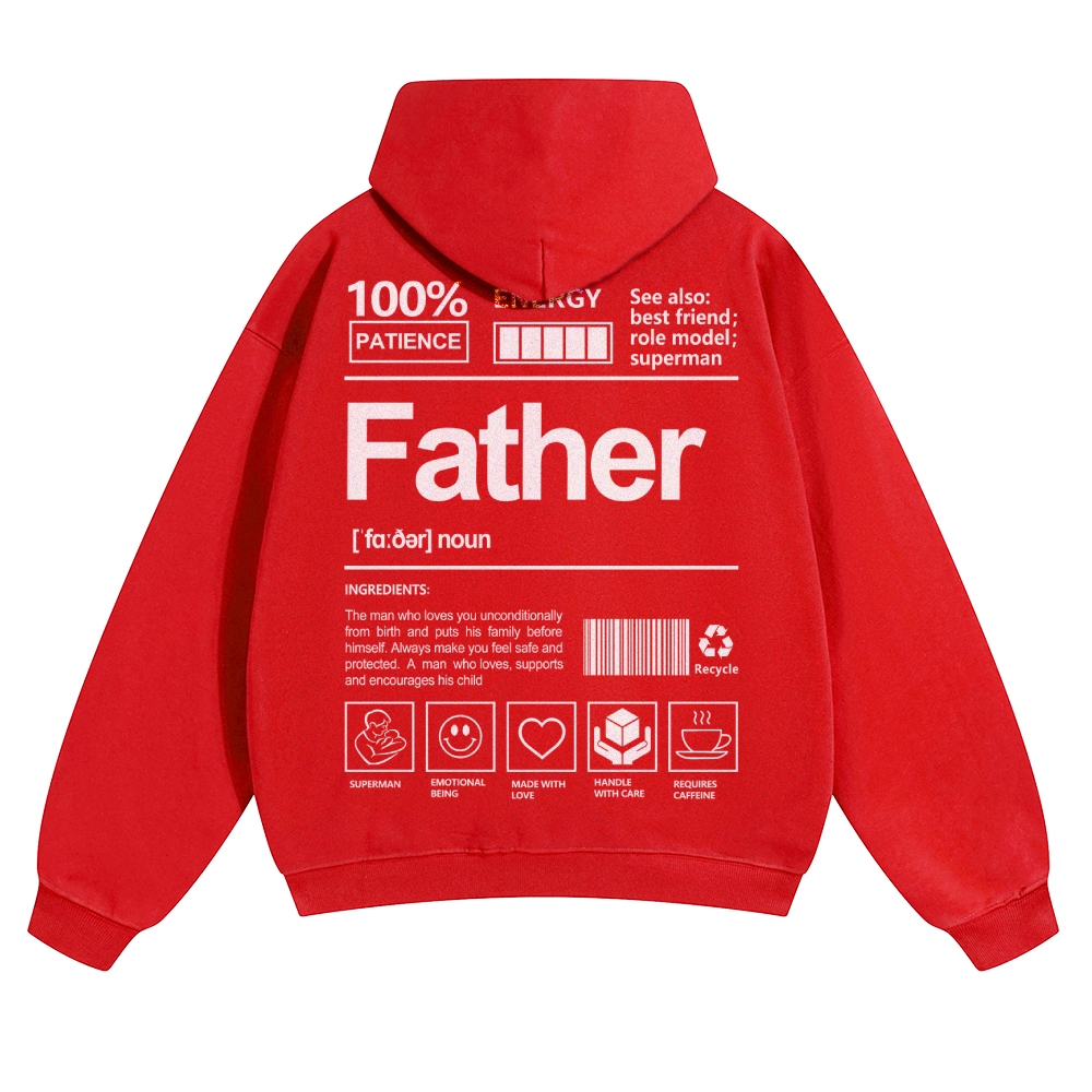 Father Unisex Casual  Prints Hoodie
