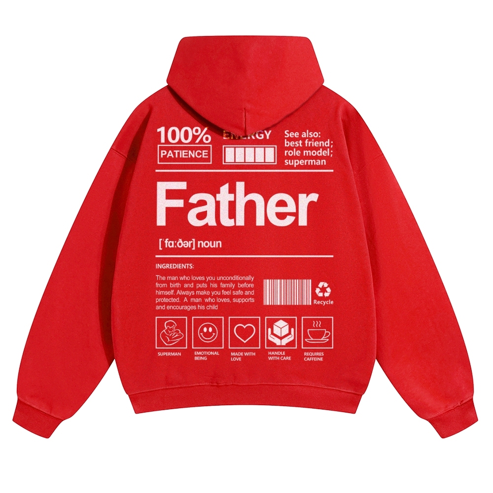 Father Unisex Casual Prints Hoodie