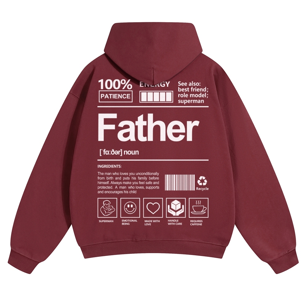 Father Unisex Casual Prints Hoodie