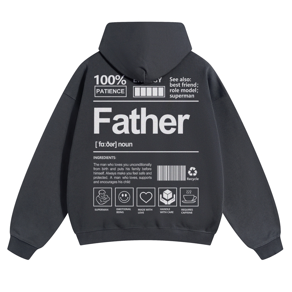 Father Unisex Casual Prints Hoodie