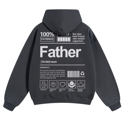 Father Unisex Casual  Prints Hoodie