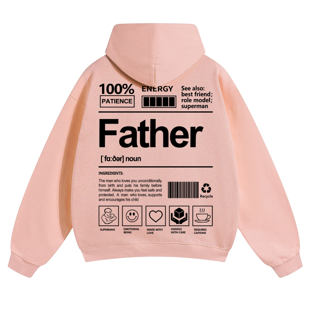 Father Unisex Casual  Prints Hoodie