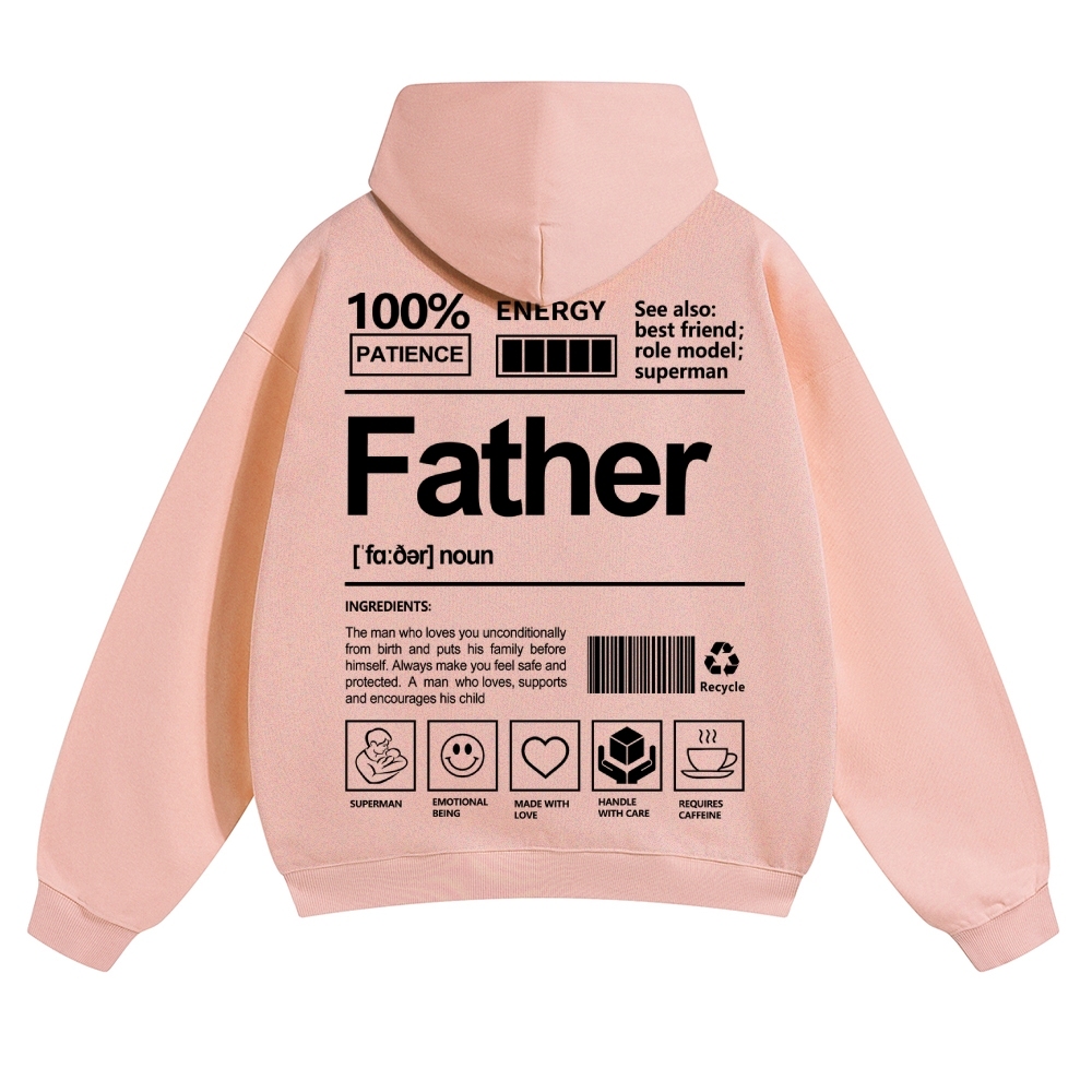 Father Unisex Casual Prints Hoodie