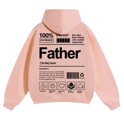 Father Unisex Casual  Prints Hoodie