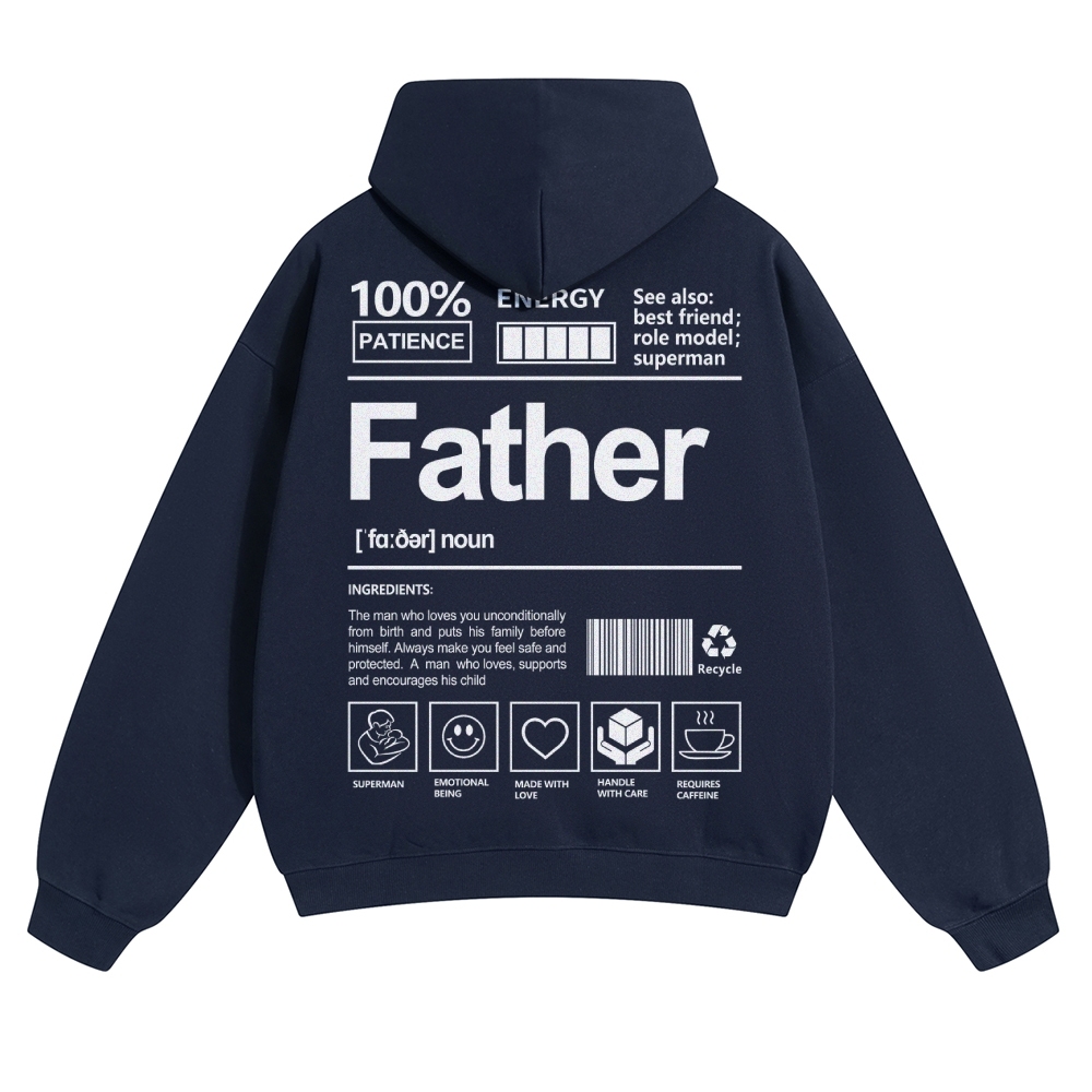 Father Unisex Casual Prints Hoodie