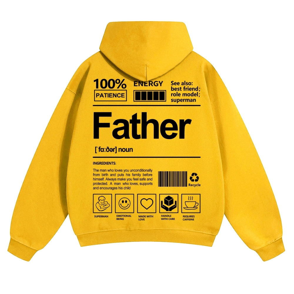 Father Unisex Casual  Prints Hoodie