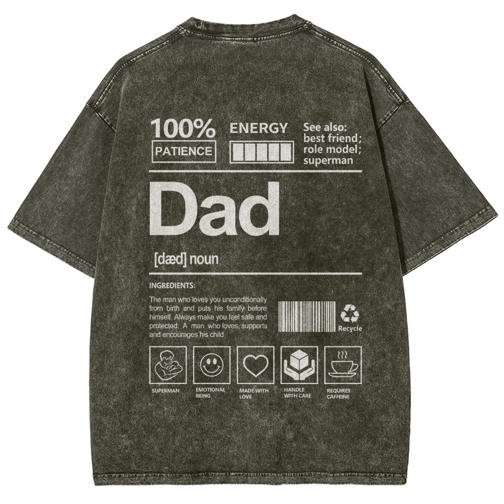 Dad Unisex Fit Washed T-Shirt