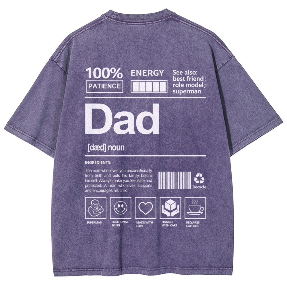Dad Unisex Fit Washed T-Shirt