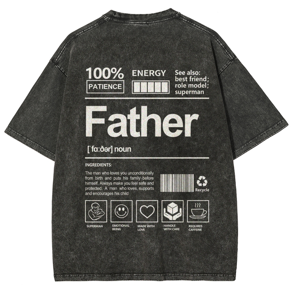 Father Unisex Fit Washed T-Shirt
