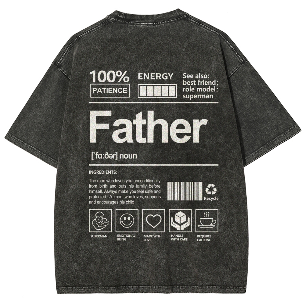 Father Unisex Fit Washed T-Shirt