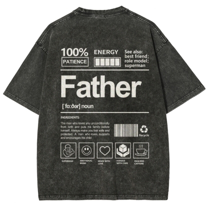 Father Unisex Fit Washed T-Shirt