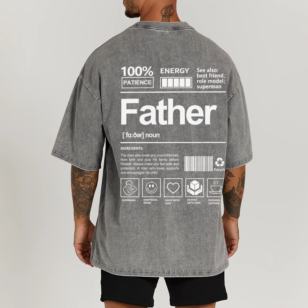 Father Unisex Fit Washed T-Shirt