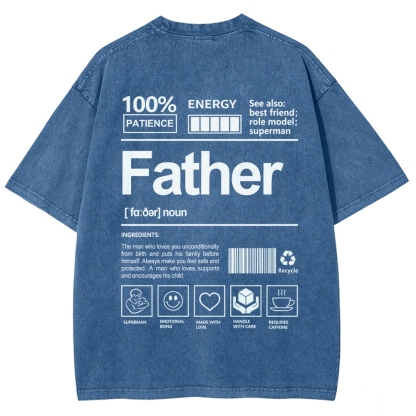 Father Unisex Fit Washed T-Shirt