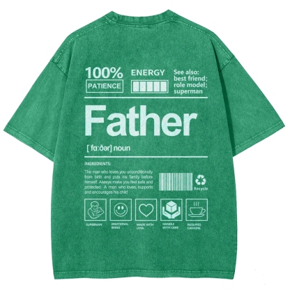 Father Unisex Fit Washed T-Shirt