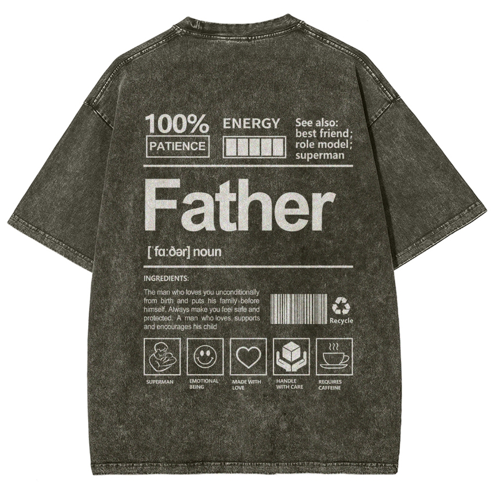 Father Unisex Fit Washed T-Shirt