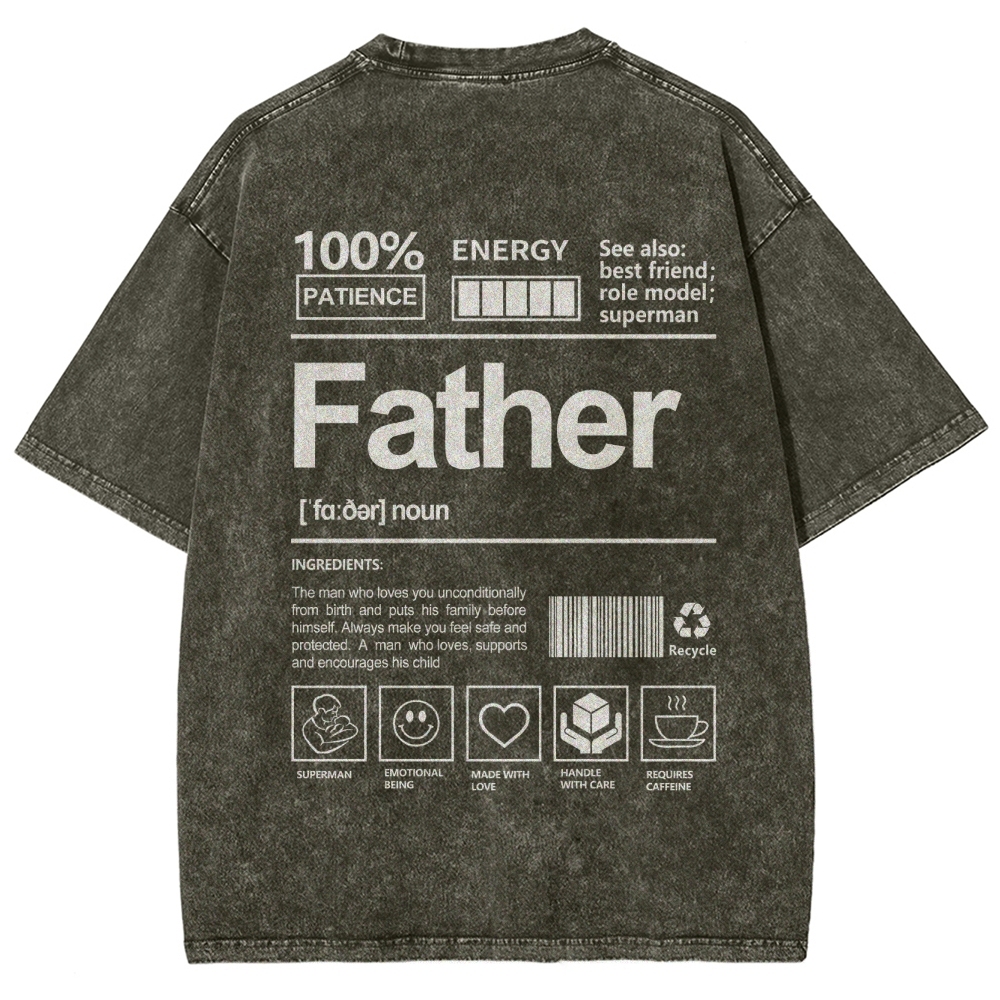 Father Unisex Fit Washed T-Shirt