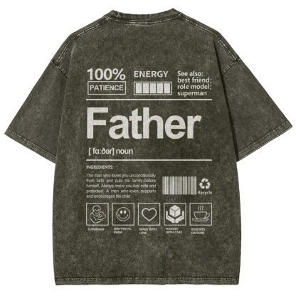 Father Unisex Fit Washed T-Shirt