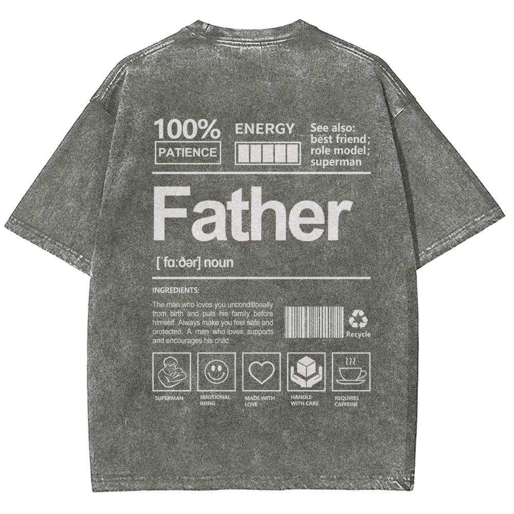 Father Unisex Fit Washed T-Shirt