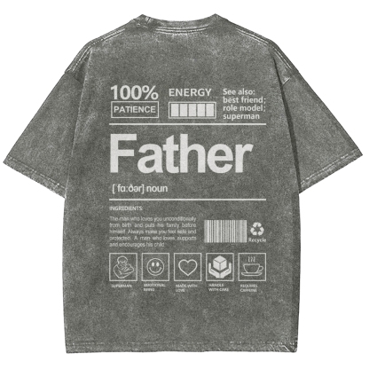 Father Unisex Fit Washed T-Shirt
