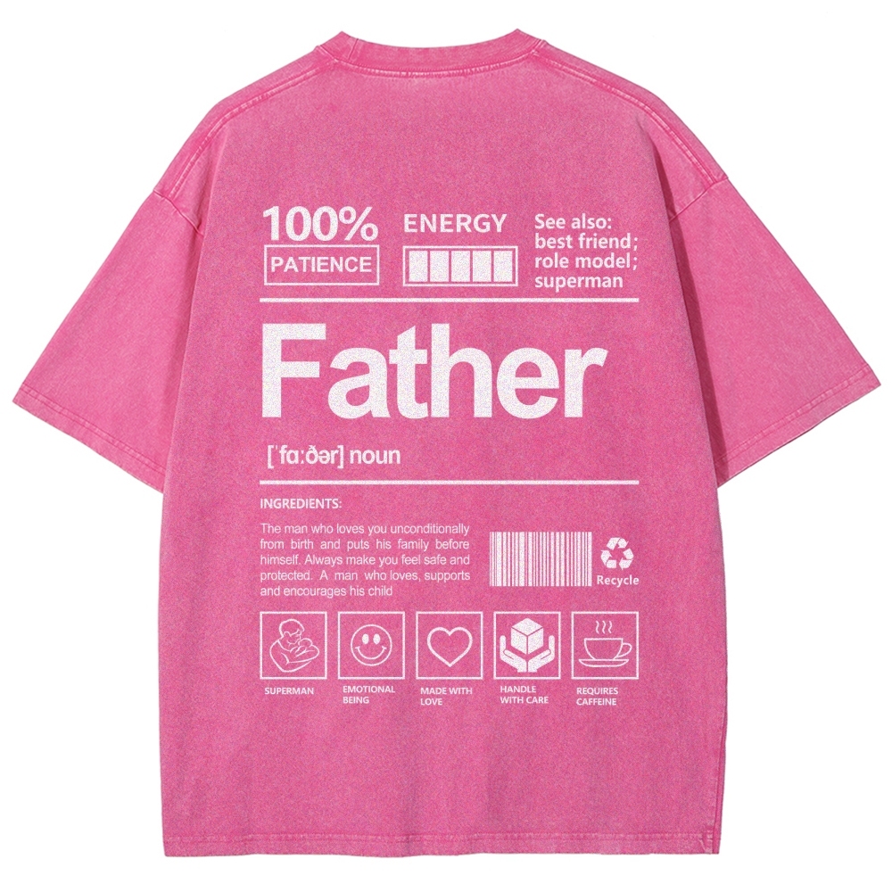 Father Unisex Fit Washed T-Shirt
