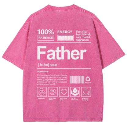 Father Unisex Fit Washed T-Shirt