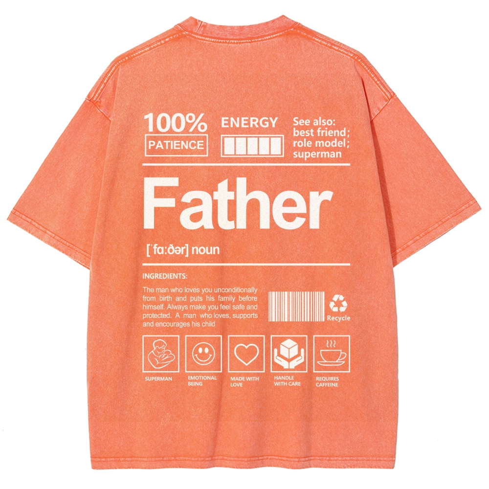 Father Unisex Fit Washed T-Shirt