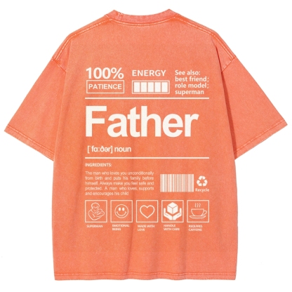 Father Unisex Fit Washed T-Shirt