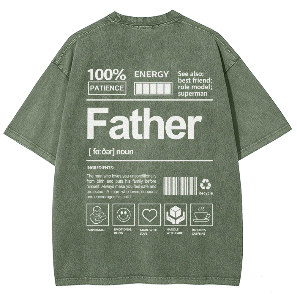 Father Unisex Fit Washed T-Shirt