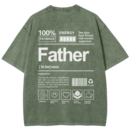Father Unisex Fit Washed T-Shirt