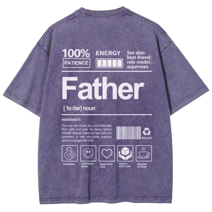 Father Unisex Fit Washed T-Shirt