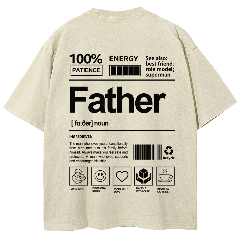 Father Unisex Fit Washed T-Shirt