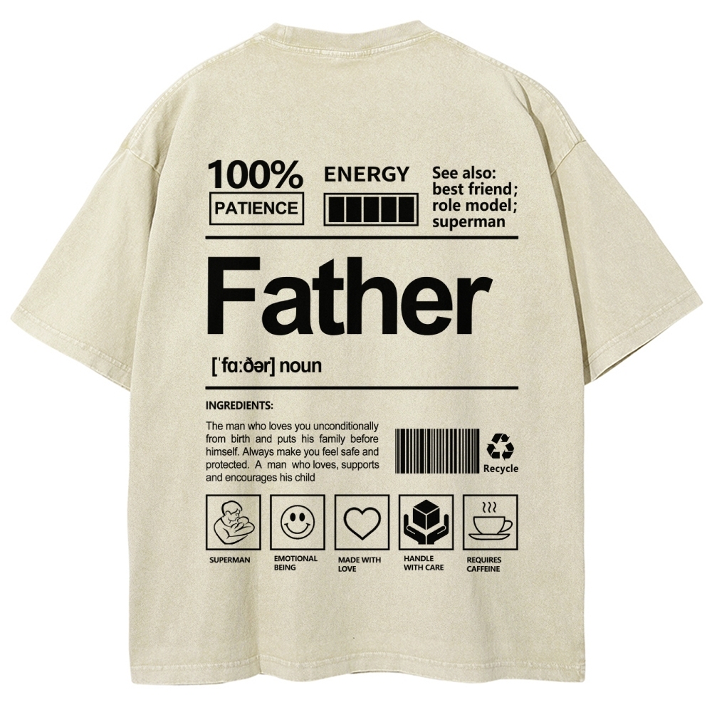 Father Unisex Fit Washed T-Shirt