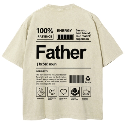 Father Unisex Fit Washed T-Shirt