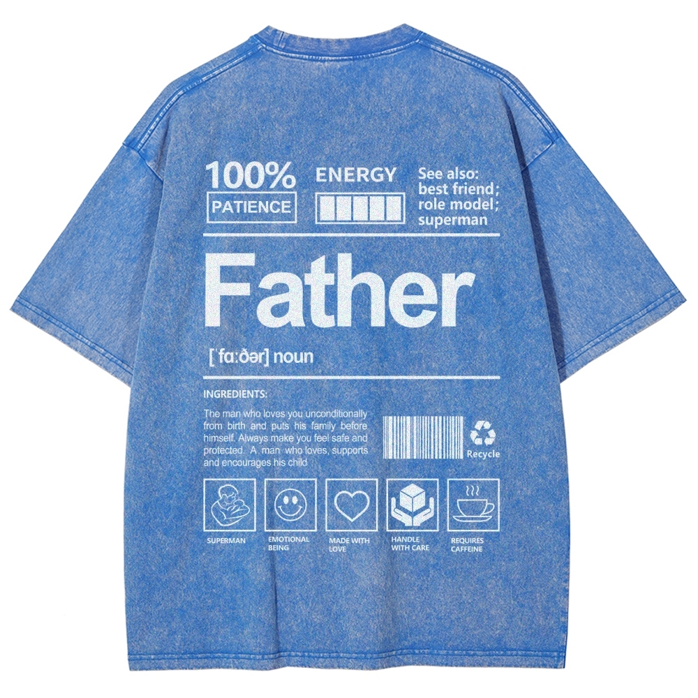 Father Unisex Fit Washed T-Shirt
